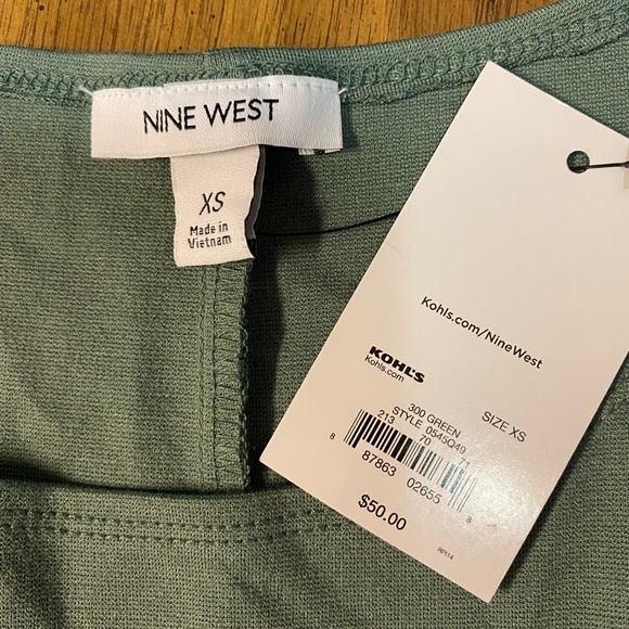 NWT Nine West Cap Sleeve Ponte Sheath Dress Size XS - Picture 4 of 7